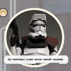 0_Listing_tumbnail_4x4-copy.jpg Star wars 3d printable Clone recon sniper figure
