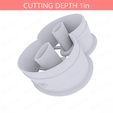 Number_Eight~2.5in-cookiecutter-only2.png Number Eight Cookie Cutter 2.5in / 6.4cm