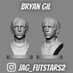 Busto-Bryan-Gil.jpg STL file Bryan Gil - Soccer Bust・Template to download and 3D print
