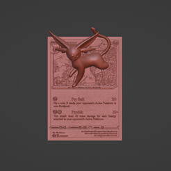 Espeon_01a.png 3D file POKEMON ESPEON 4D CARD CUSTOM・3D print model to download