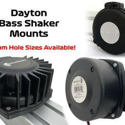 thumbnail.jpg Dayton Bass Shaker Mounts for 8020 8040 BST-1 BST-2 TT25 BST1 BST2