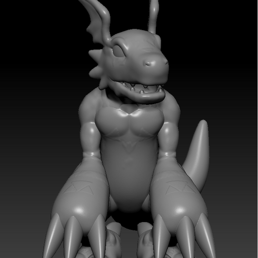 Guilmon - Digimon 15cm, ready to print