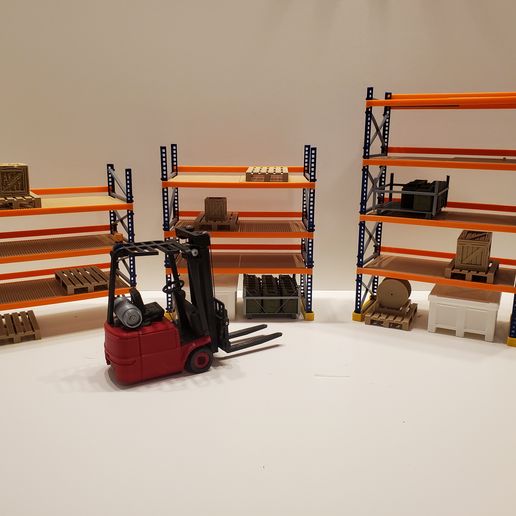 STL file 1:14 Warehouse Pallet Rack System 🌆 ・3D printer model to ...