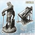 4.jpg Evil warrior standing with two-handed sword (2) - Medieval Fantasy Magic Feudal Old Archaic Saga 28mm 15mm Chaos Darkness Demon