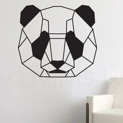 56d5cf4d0da89041b8bd31b4e9789286--geometric-bear-animal-decor.jpg PANDA WALL SCULPTURE 2D