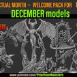DECEMBER.jpg Archivo STL gratis 6 COFRES CERRADOS・Plan para descargar y imprimir en 3D