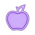 Apple doubble.stl Taste Little apple with B-side 😋 pendant!