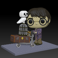 Carrito.png OBJ file Harry Potter - Platform 9 3/4・3D printable model to download, Axos3d