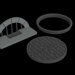 untitled.455.jpg Файл STL Канализация Нью-Йорка 1:12 Prop・3D-печатный дизайн для загрузки