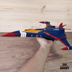 Copie-de-sls-cults-7.png STL file Gatchaman "GOD PHOENIX" starship・3D printable design to download