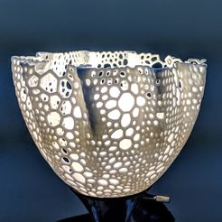 IMG_20180511_123416.jpg STL-Datei Voronoi Flower Lampshade kostenlos・3D-druckbare Vorlage zum herunterladen