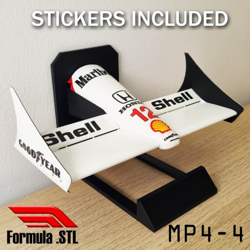 McLaren MP4/4 F1 Front Wing STL - 1/8 Replica Printable