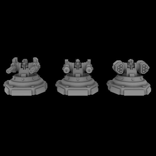 🎲 Smallscale Turrets・ STL File for ・Cults