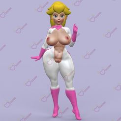princess-peach01.jpg OBJ file PEACH IN MOTORCYCLE SUIT・3D printable model to download