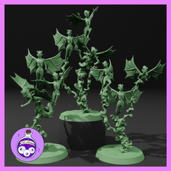 PixieSwarms.png STL file Swarms of Dark Pixies・3D printing design to download