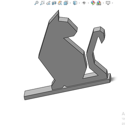 Снимок-экрана-3.png Файл STL Декоративная подставка "Кот"・Идея 3D-печати для скачивания