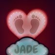 Jaune.jpg VEILLEUSE For baby room with jade name