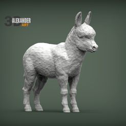 Donkey-baby-1.jpg 3D file Donkey baby 3D print model・3D printable model to download