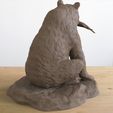 bear with fish.50.jpg Archivo 3D Oso pardo con pez・Objeto imprimible en 3D para descargar