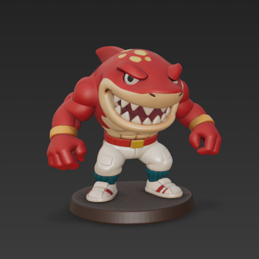 🦈 Big Slammu Street Sharks・ STL File for 3D printing・Cults