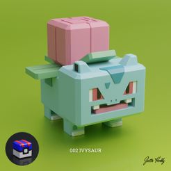002FC.jpg Archivo 3D Pokemon Quest - 002 Ivysaur・Modelo imprimible en 3D para descargar