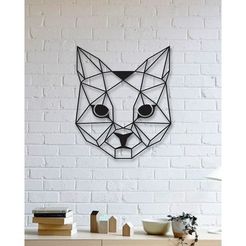 68b93d47742372faf0f59efd26f9f11e_preview_featured.jpg Free STL file CAT WALL SCULPTURE 2D・3D printable model to download