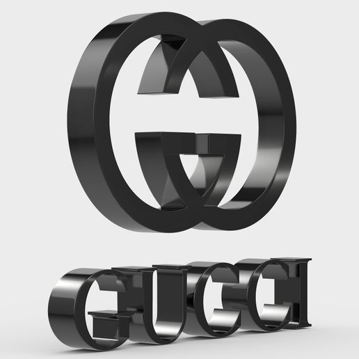 🎭 logótipo gucci・Arquivo STL para ・Cults