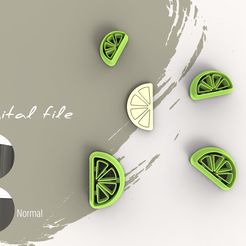LIME-1.jpg STL file Lime Polymer Clay Cutter | Digital STL File | 4 Sizes | 2 Cutter Versions・3D printing template to download