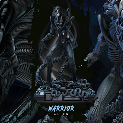072523-Wicked-Alien-Warrior-Sculpture-Image-001.png Archivo 3D ESCULTURA DEL GUERRERO ALIEN MARVEL 2023: PROBADA Y LISTA PARA IMPRESIÓN 3D・Diseño de impresora 3D para descargar