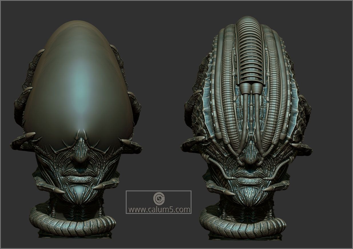 GIGZB1i.jpg Archivo STL 2 modelos Giger Alien Style・Objeto para impresora 3D para descargar, calum5dotcom