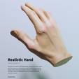 3.png 真人大小的 3D 扫描男性手部 - 用于雕塑和数字建模的模型