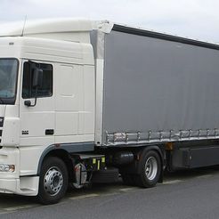 DAF_XF.jpg Archivo STL DAF XF Remolque・Modelo para descargar y imprimir en 3D