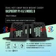2.jpg 10-Zoll 1U Dual Hot-Swap Rack Mount Caddy für Raspberry Pi 4 & 5 Model B - 3D Printable STL & 3MF Files | Custom Design für Homelab Clusters