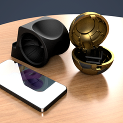 ESTUCHE-BALON-9.png Archivo STL SOPORTE CELULAR Y ESTUCHE・Plan imprimible en 3D para descargar