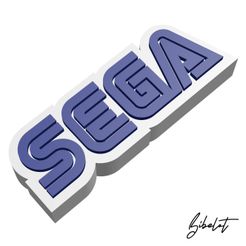 Foto-3.jpg STL file Sega - Logo・3D printable model to download
