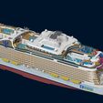 4.jpg UTOPIA OF THE SEAS Royal Caribbean cruise ship print ready model