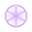 Snowflake_1_circle_thickened.stl Snowflake ornament