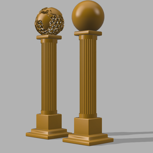 Masonic column 3D model