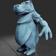 Preview2.jpg Hippo Creature Rigged Low Poly PBR 3D Model