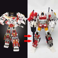 1.jpg STL-Datei KO TFC Uranos Upgrade Kit IDW Ver・Design für 3D-Drucker zum herunterladen