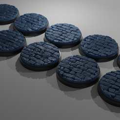 ovw.png 10x 40mm base with cobblestone v4 (+toppers)