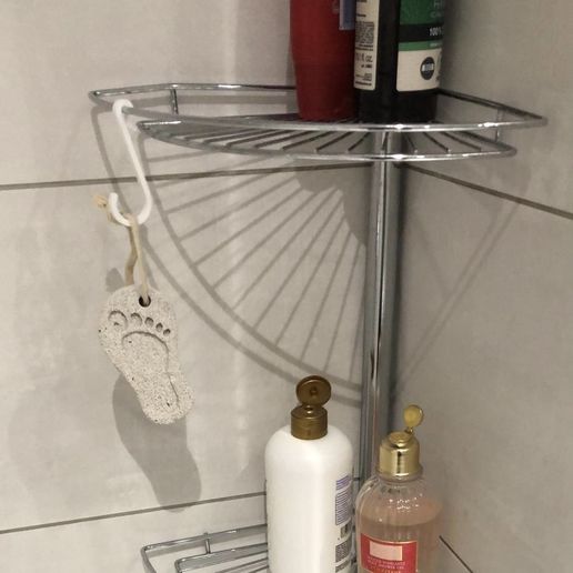 Download free STL file Shower basket hooks • 3D printing design ・ Cults