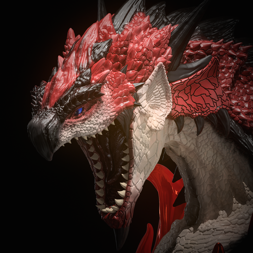 🗿 Rathalos・ OBJ File for 3D printing・Cults