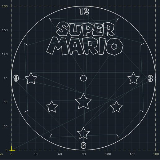 SVG file super mario clock 🕰️ ・3D printer model to download・Cults