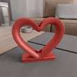 untitled2.png 3D Heart Shaped Flower Vase Valentines Gifts for Girlfriend with Stl File & Valentine Heart, Heart Decor, Valentine Art, 3D Printed Decor