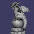 003.jpg Dragon à éclore très détaillé - Miniature imprimable en 3D