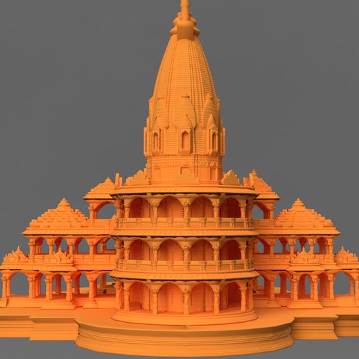 Full_combined_Ram_Temple_HQ_Base_250mm_FLAG-(v3~recovered)1.jpg Ayodhya Ram Temple - NO SUPPORTS REQUIRED!