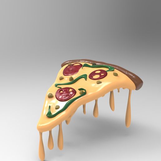 one pizza slice 3D model