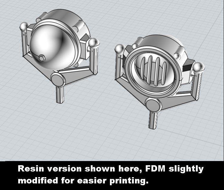 Free STL file DUST 1947 / 1948 - Allied Turret Spotlight・3D printable ...