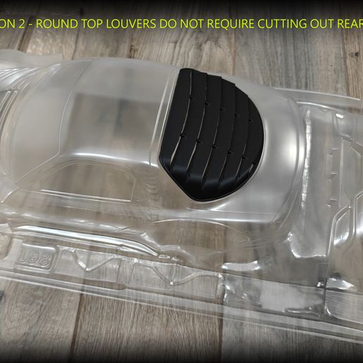 🚗 RAWC RC Drift Mazda RX-7 Rear Window Louvers (Pandora RX-7 FD3S body ...